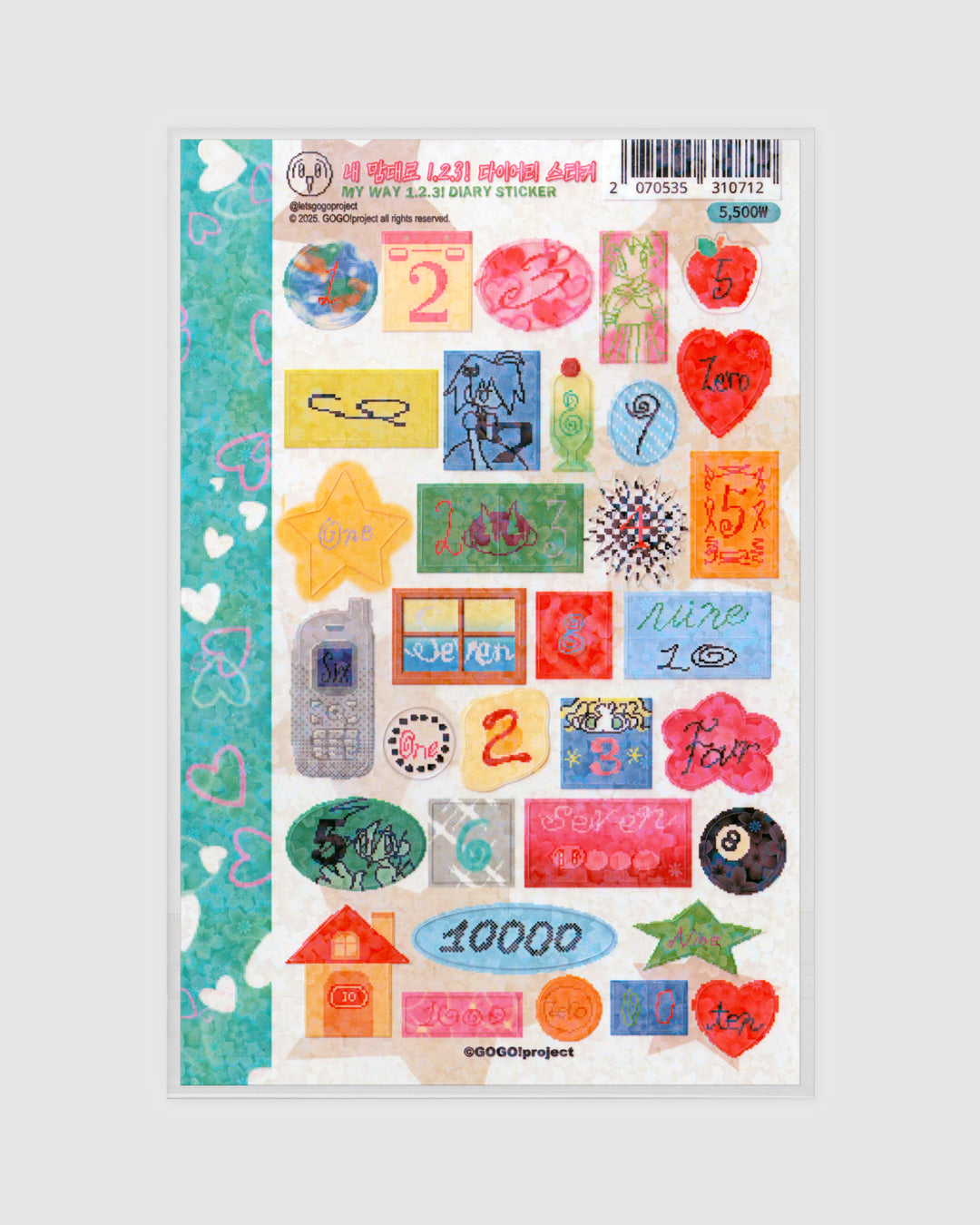 random number sticker